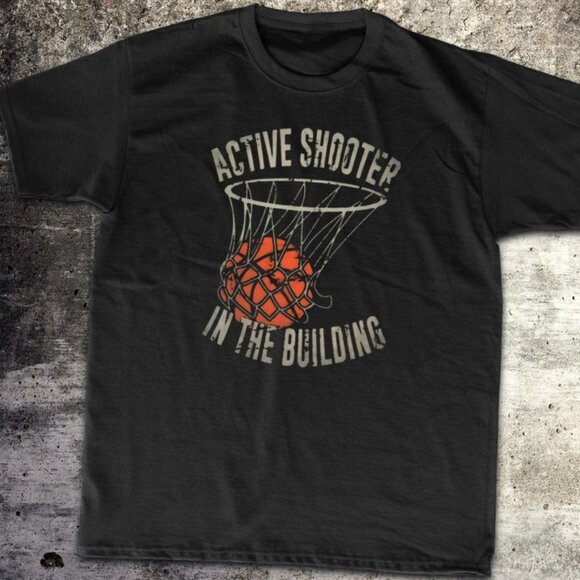 Active Shooter T-Shirt, Tee Funny Meme - Picture 1 of 4